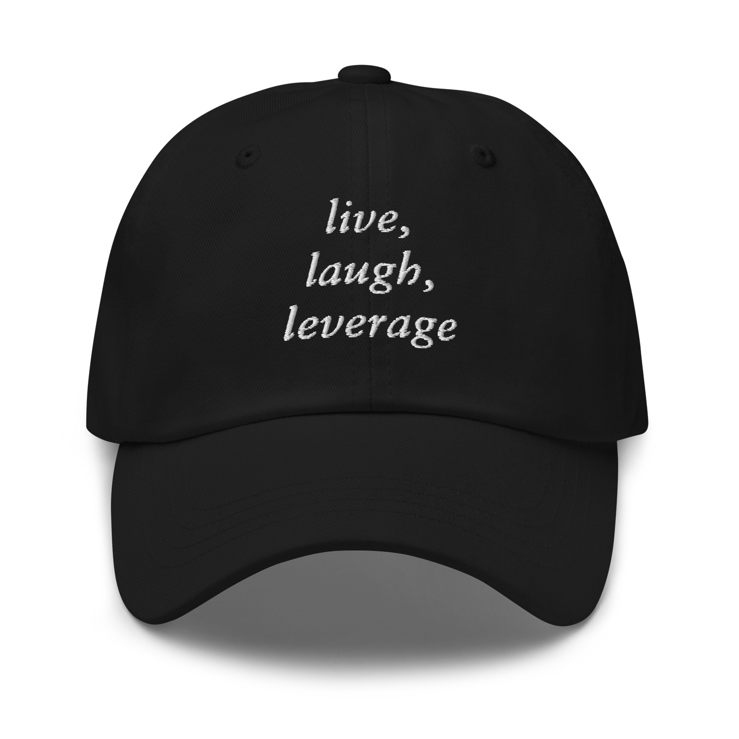 Live, Laugh, Leverage Dad Hat - Black | White | Navy | Green