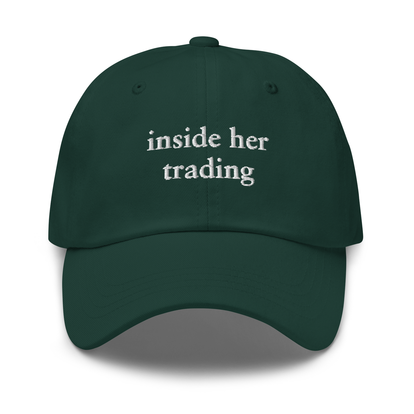 Inside Her Trading Dad Hat - Black | White | Navy | Green