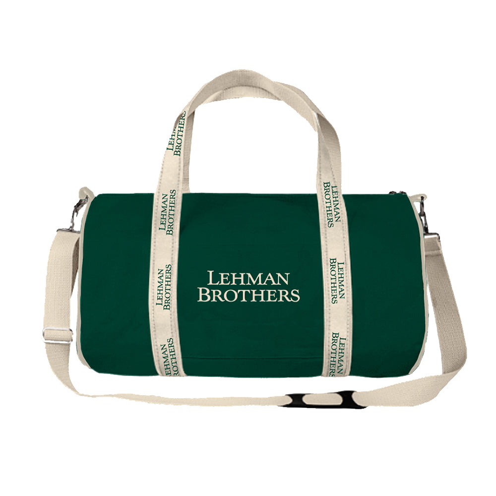 Lehman Brothers Green & Natural Banker Bag Litquidity Merch Store