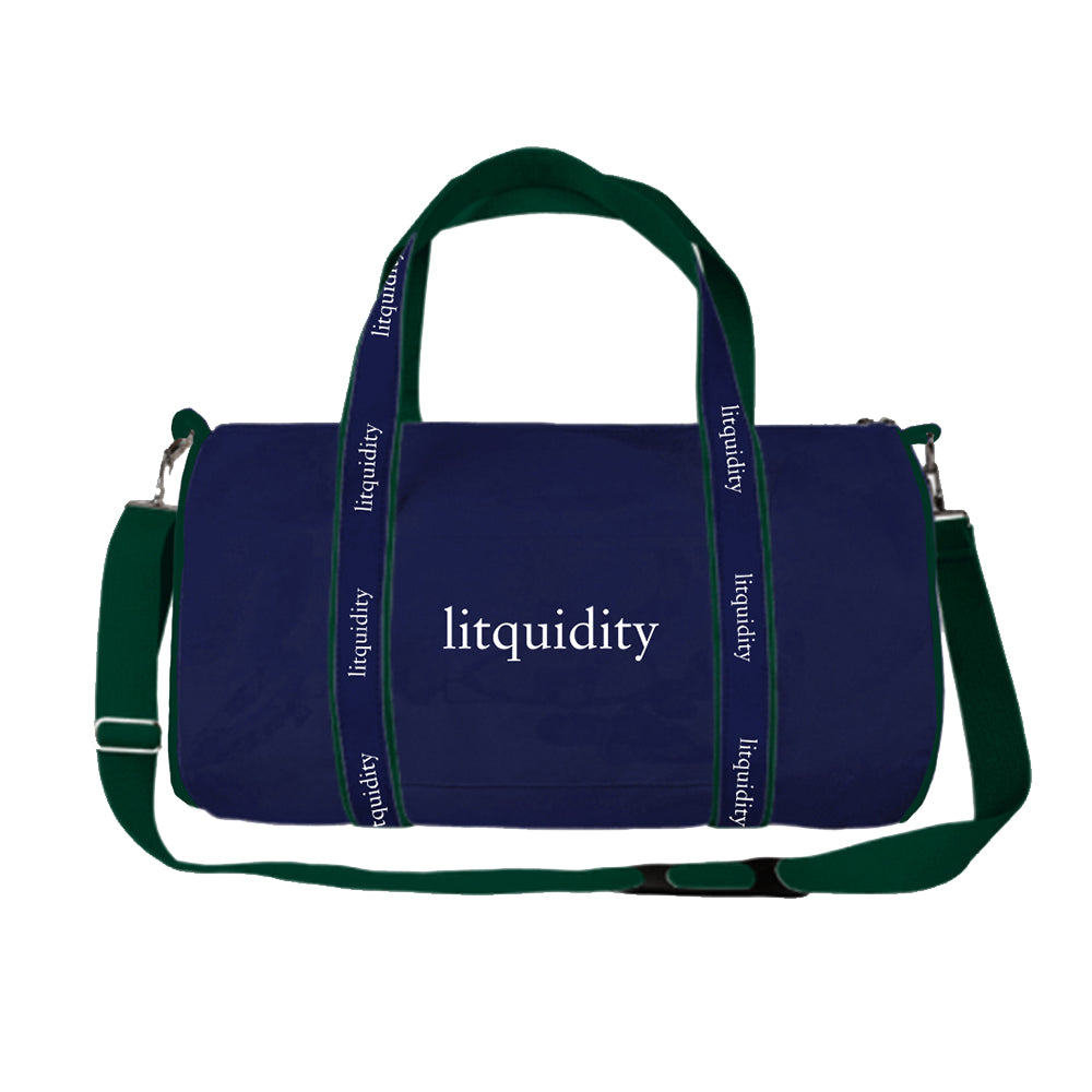 Litquidity Logo Navy & Green Banker Bag