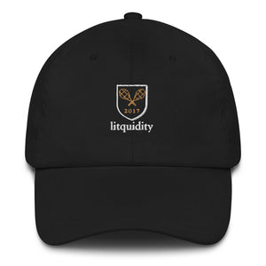 Litquidity Racquet Club Black Dad Hat- RG