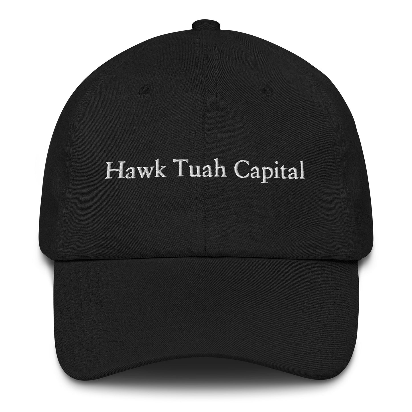 Hawk Tuah Capital Dad Hat - Black