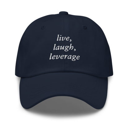 Live, Laugh, Leverage Dad Hat - Black | White | Navy | Green