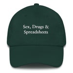 Load image into Gallery viewer, Sex, Drugs &amp; Spreadsheets Dad Hat
