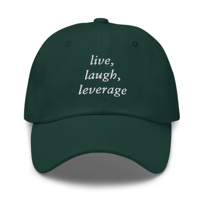 Live, Laugh, Leverage Dad Hat - Black | White | Navy | Green