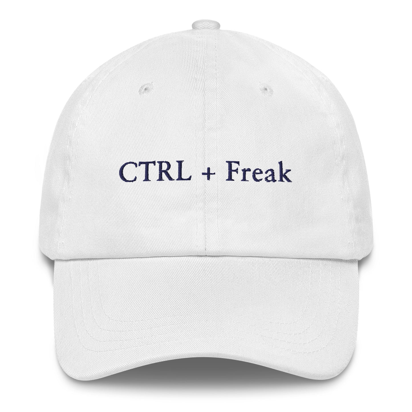 CTRL + Freak Dad Hat - White