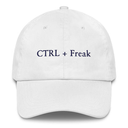 CTRL + Freak Dad Hat - White