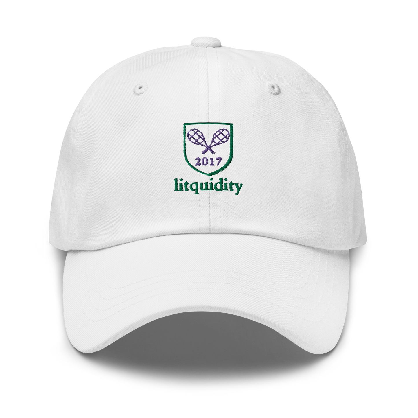 Litquidity Racquet Club White Dad Hat - WIMB