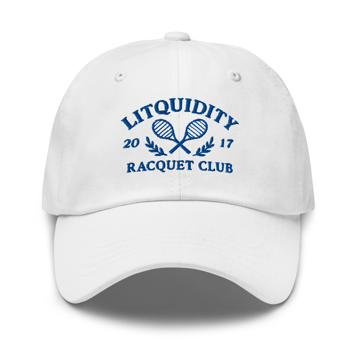 Litquidity Racquet Club Dad Hat - White | Navy | Black | Green