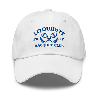 Litquidity Racquet Club Dad Hat - White | Navy | Black | Green