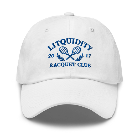 Litquidity Racquet Club Dad Hat - White | Navy | Black | Green