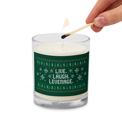 Live Laugh Leverage Candle