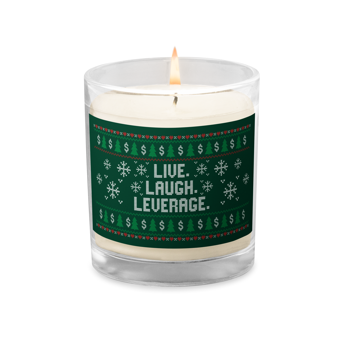 Live Laugh Leverage Candle