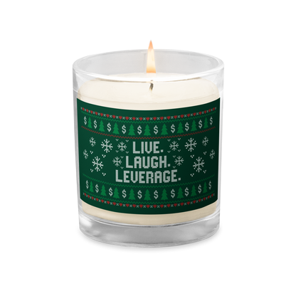 Live Laugh Leverage Candle