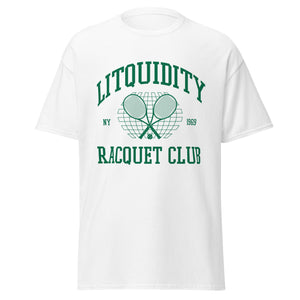 Litquidity Racquet Club White | T-Shirt