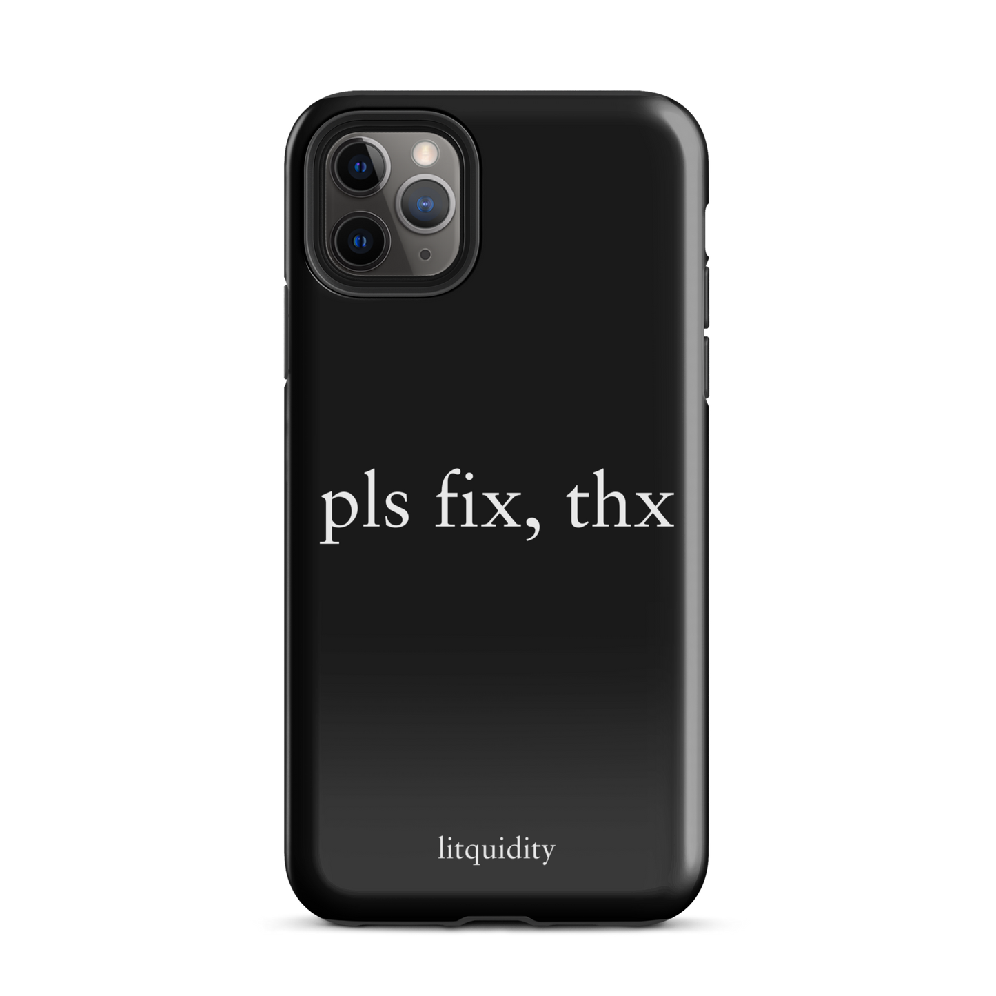 pls fix, thx iPhone Case