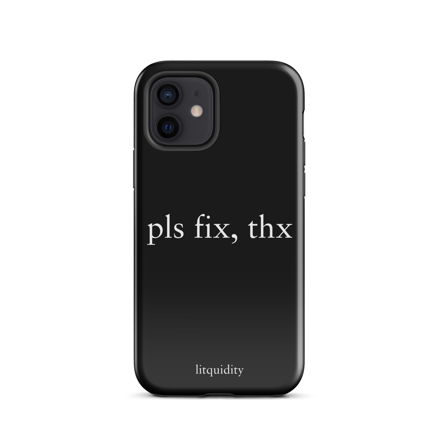 pls fix, thx iPhone Case