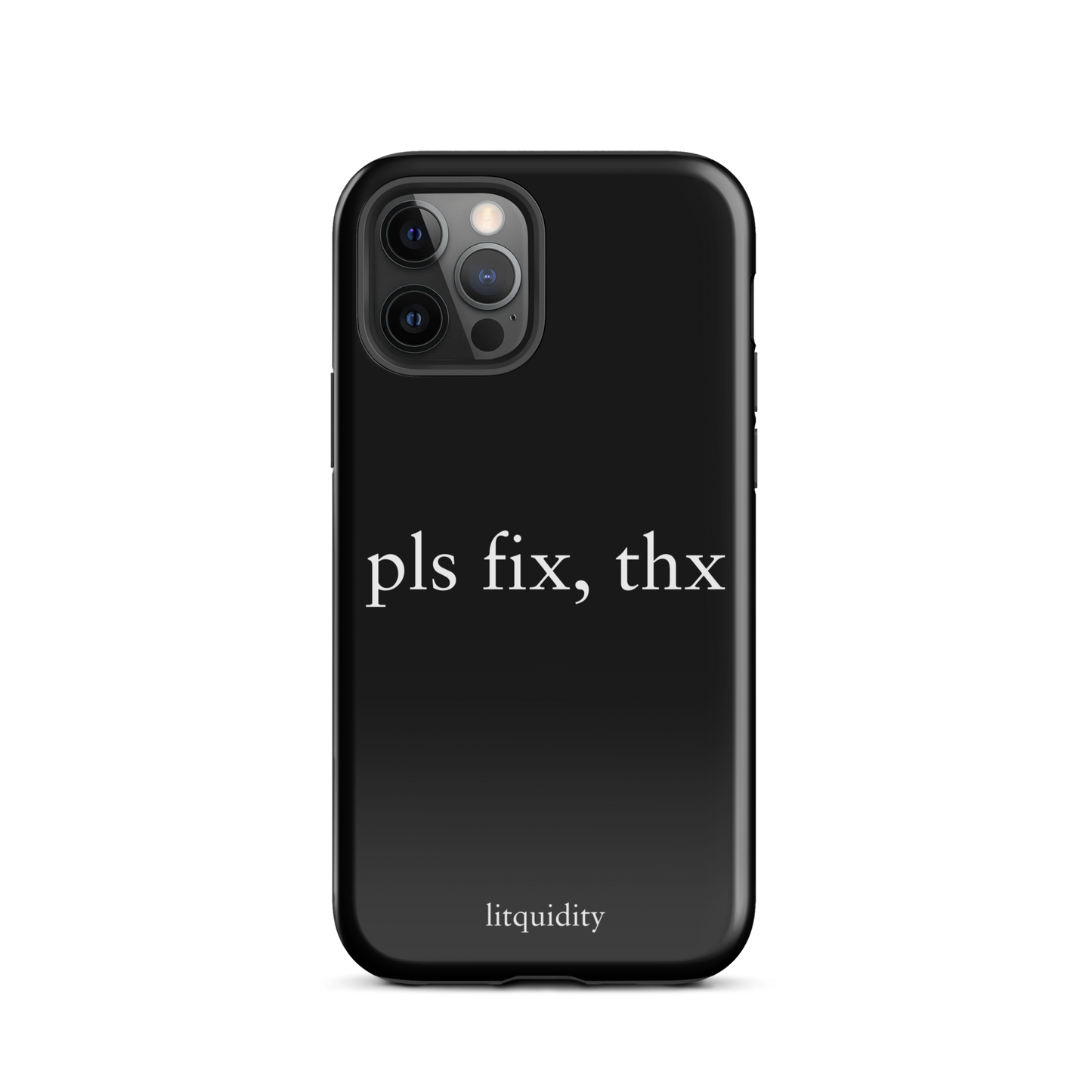 pls fix, thx iPhone Case