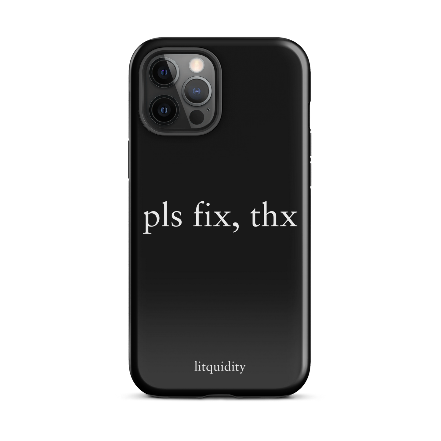 pls fix, thx iPhone Case