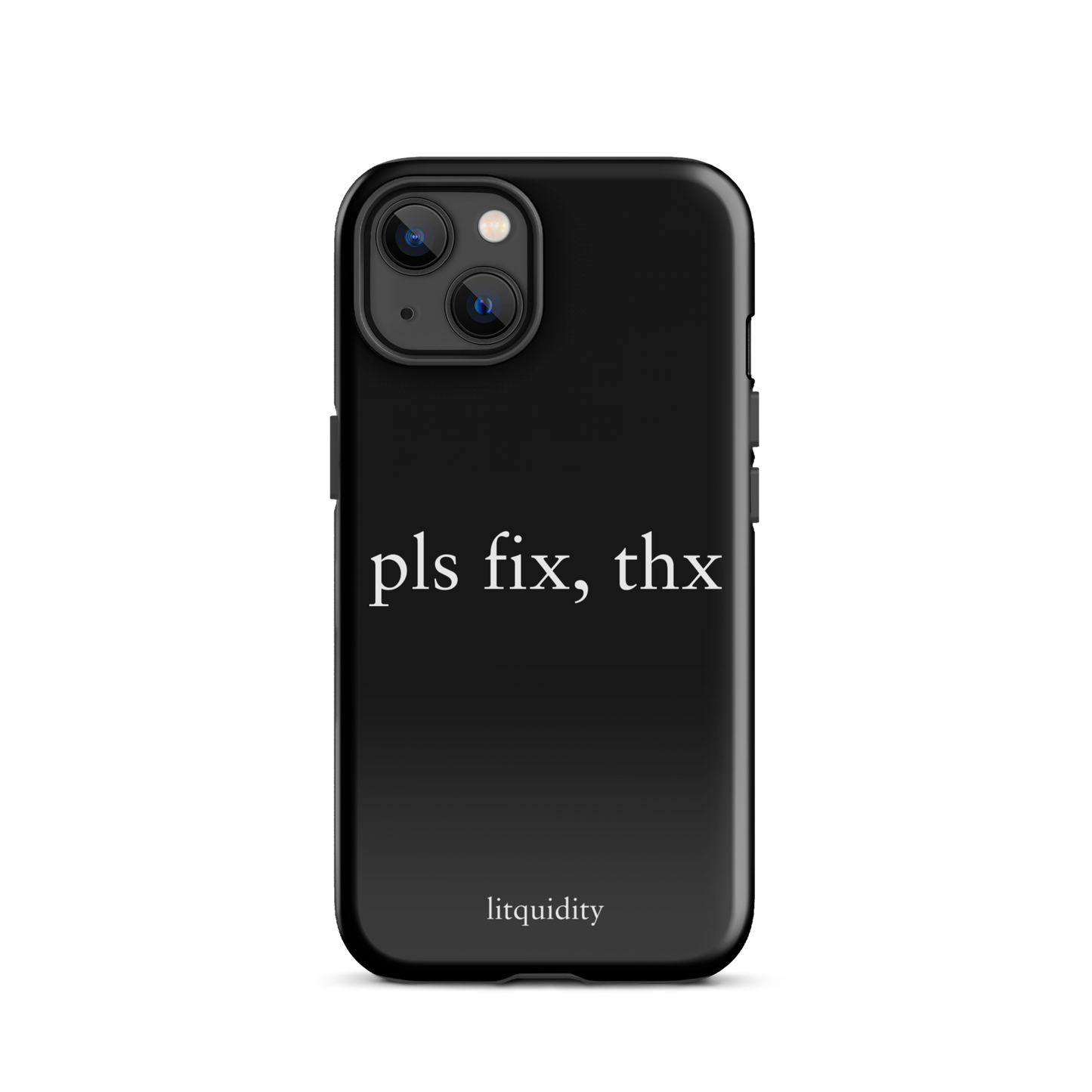 pls fix, thx iPhone Case