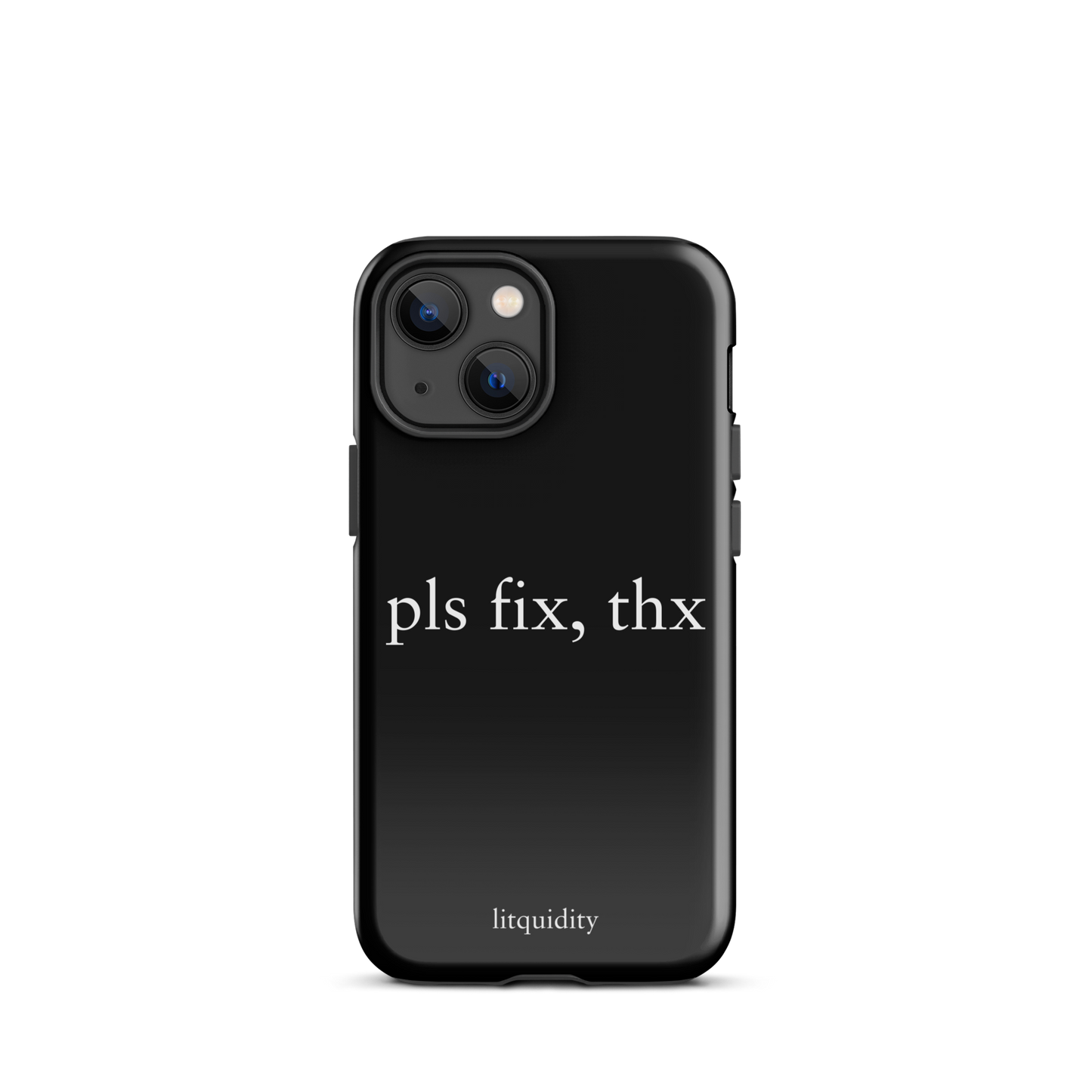 pls fix, thx iPhone Case