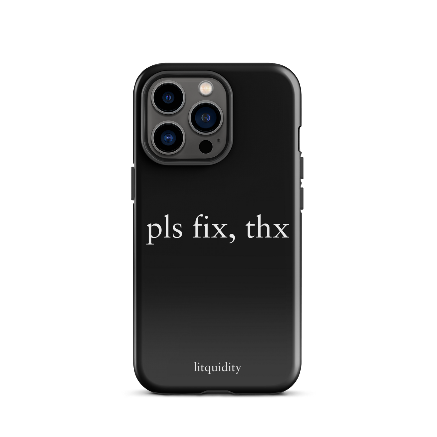 pls fix, thx iPhone Case