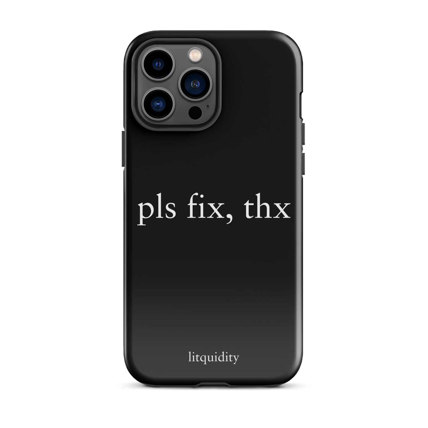 pls fix, thx iPhone Case