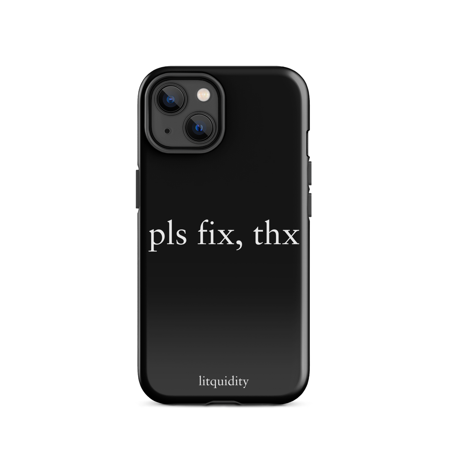 pls fix, thx iPhone Case