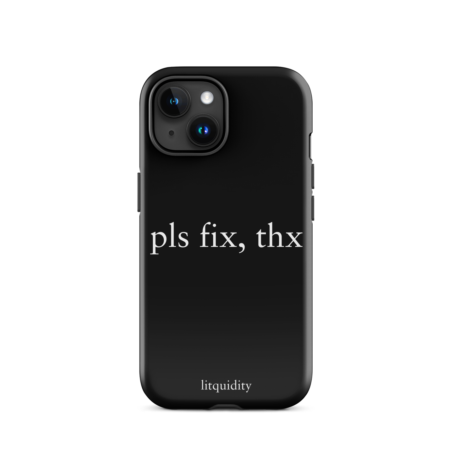 pls fix, thx iPhone Case