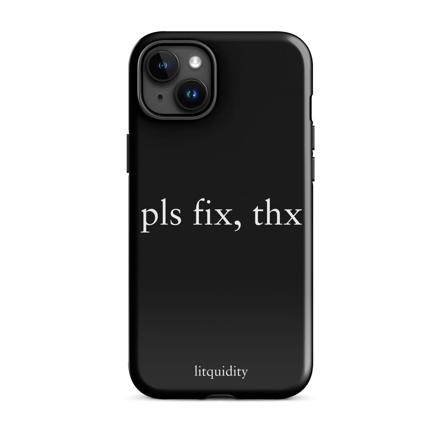 pls fix, thx iPhone Case