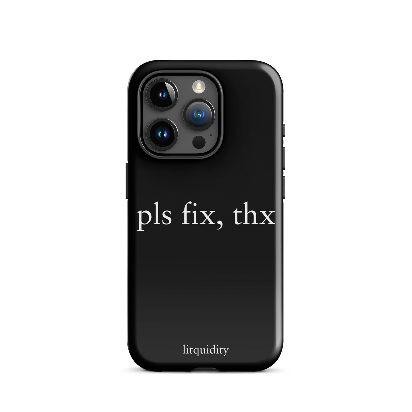 pls fix, thx iPhone Case