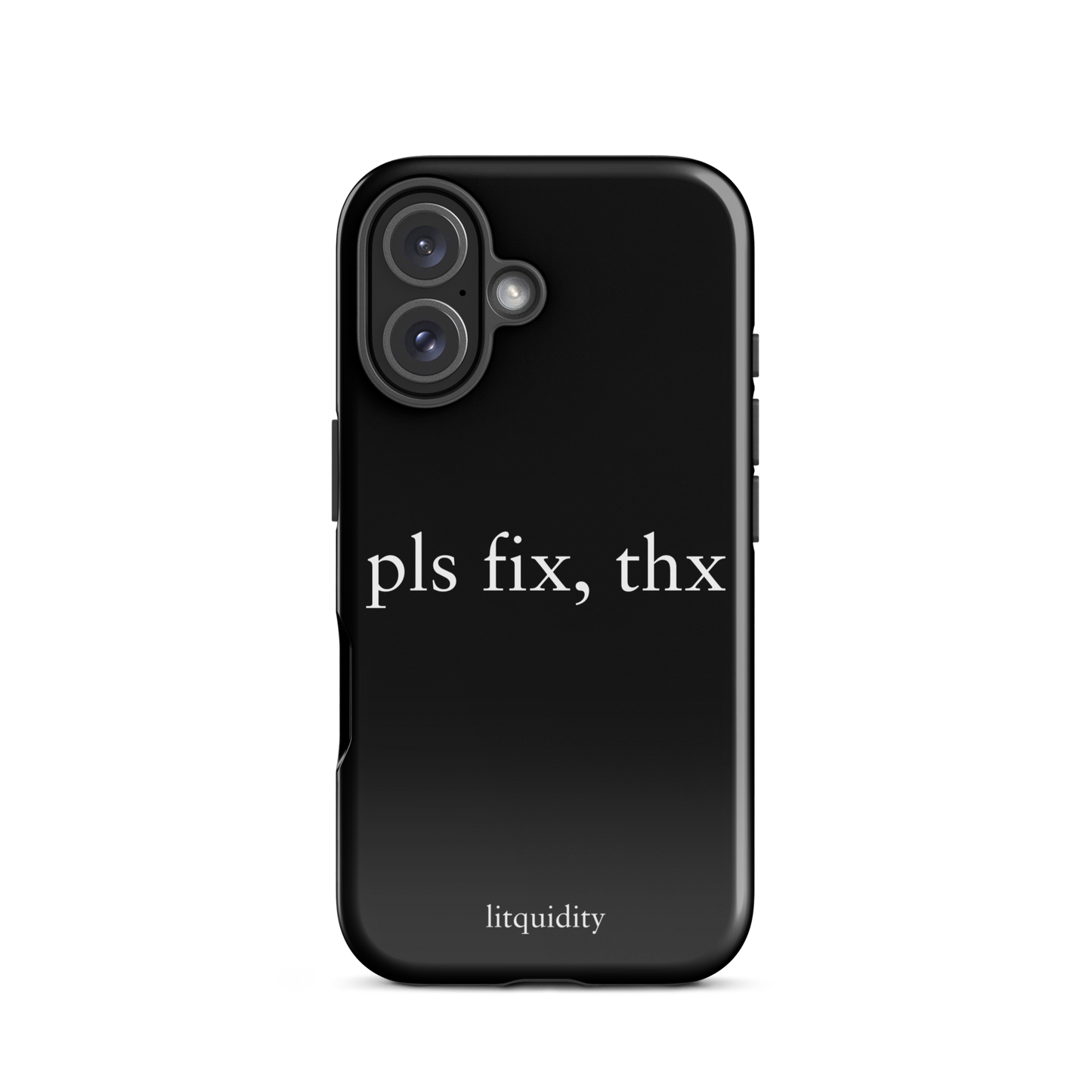 pls fix, thx iPhone Case