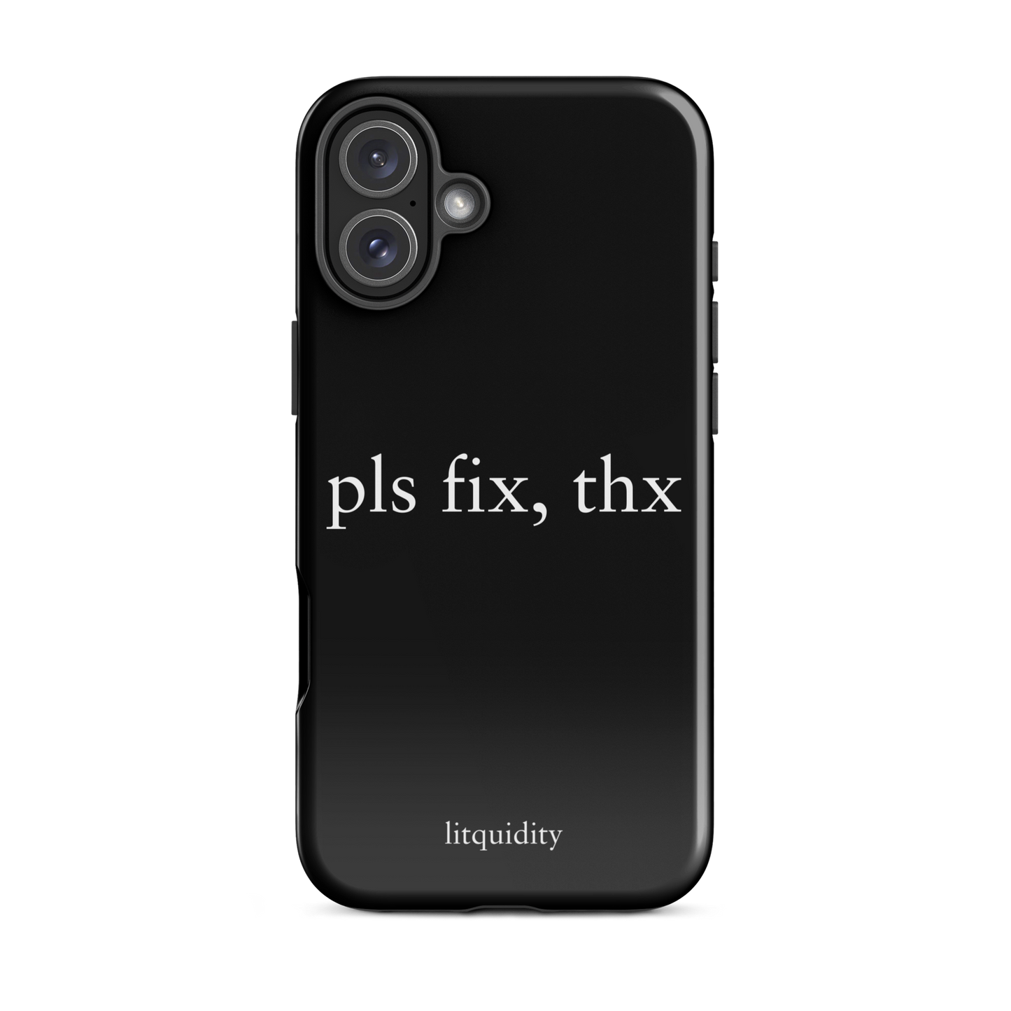 pls fix, thx iPhone Case