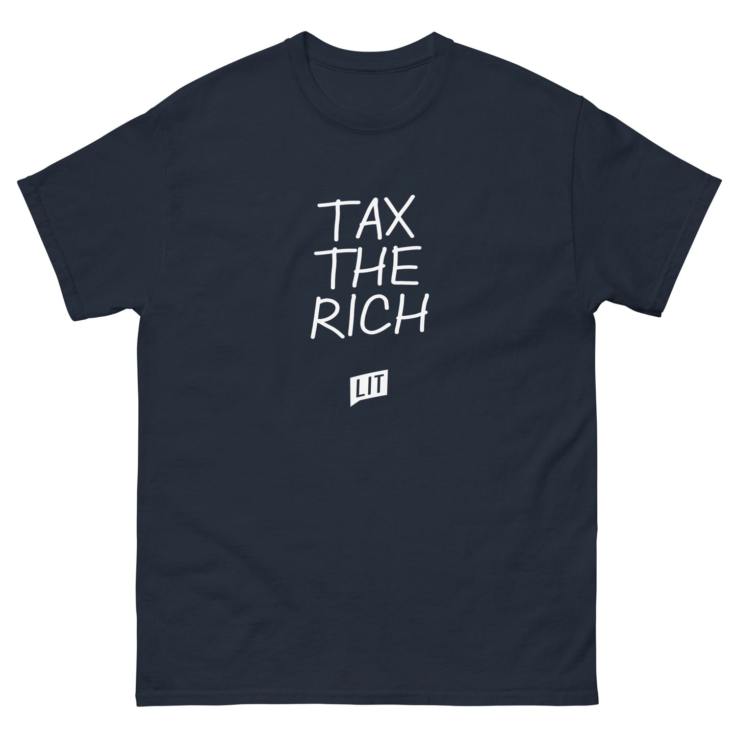 Tax The Rich T-Shirt - Navy / Black