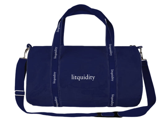 Litquidity Logo Navy Banker Bag