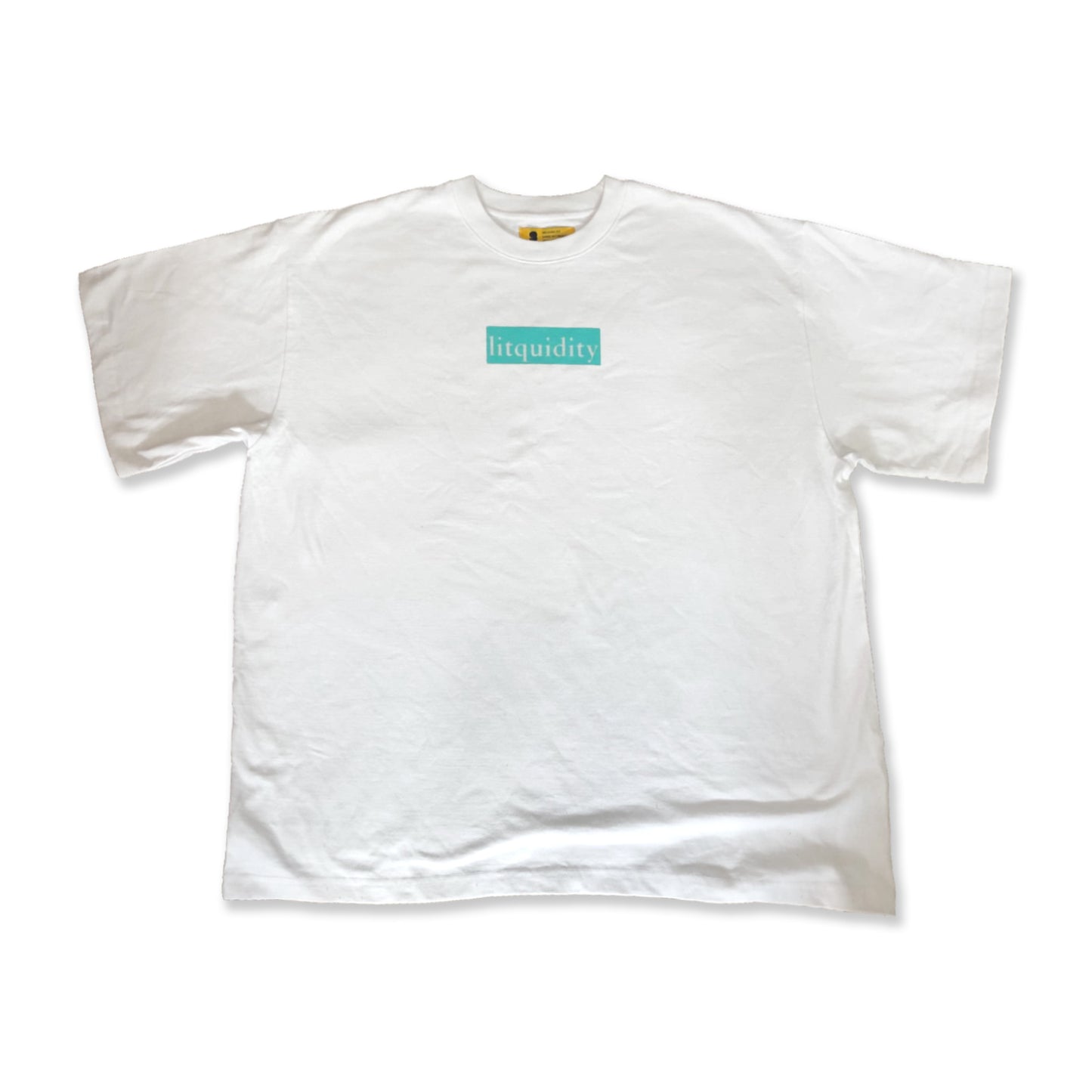 Litquidity Teal Block Tee