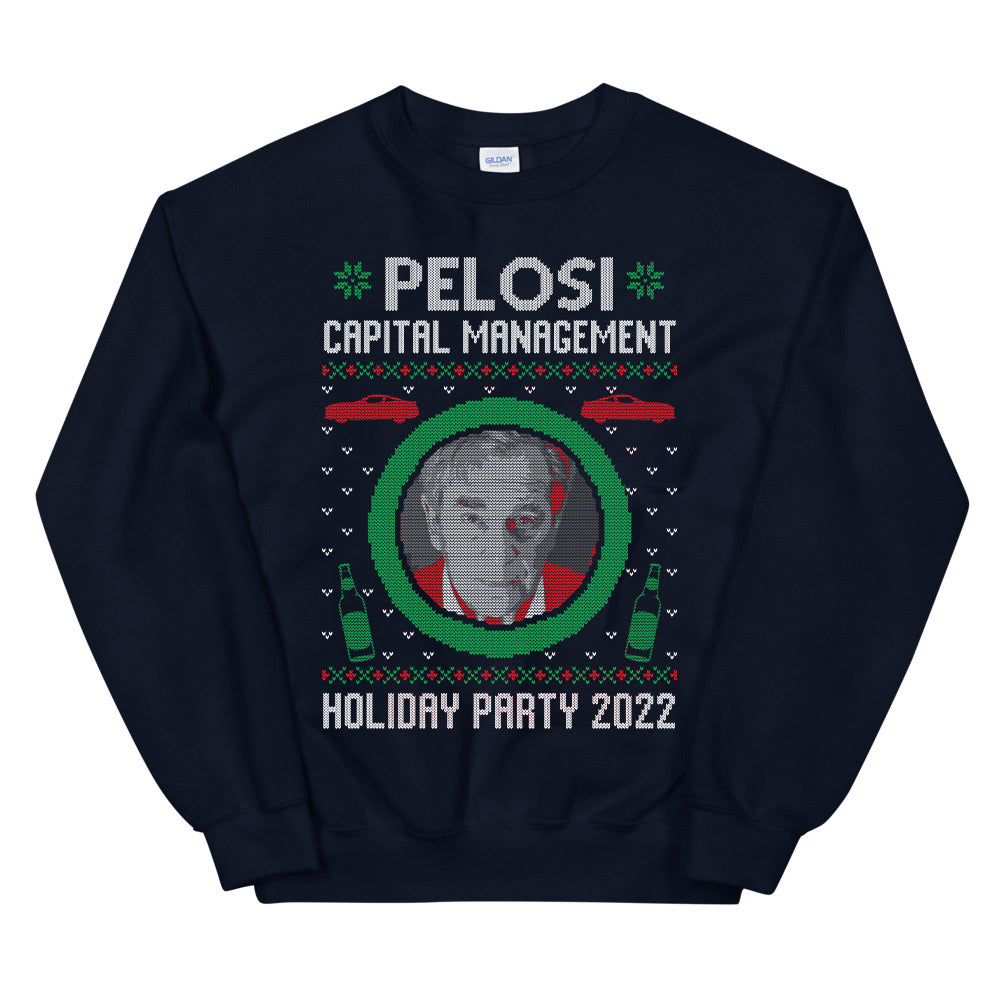 Pelosi Capital Management Holiday Party 2022 | Ugly Christmas Sweater