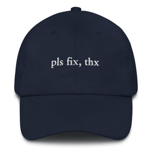 Pls Fix, Thx Dad Hat - BLACK/BLUE/GREEN