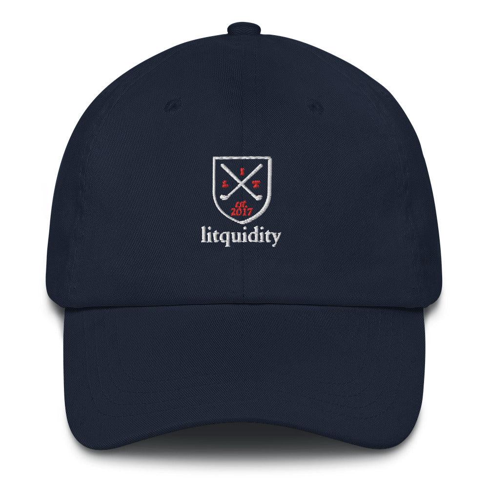 Litquidity USA Crest Navy Dad Hat