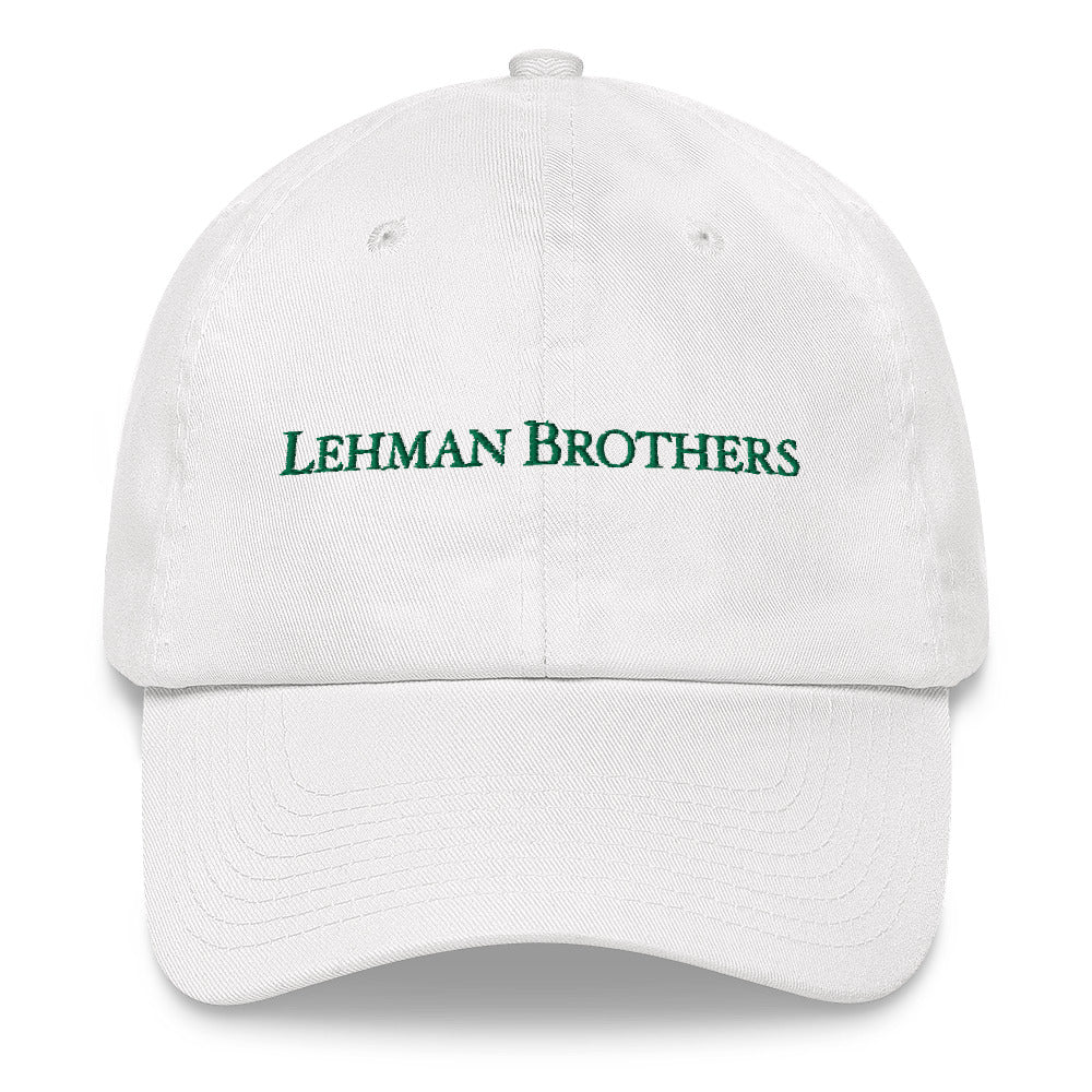 Lehman Brothers Retro White Dad Hat