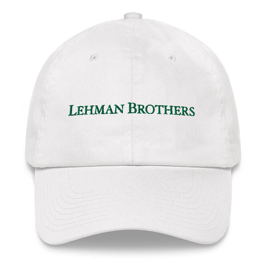 Lehman Brothers Retro White Dad Hat