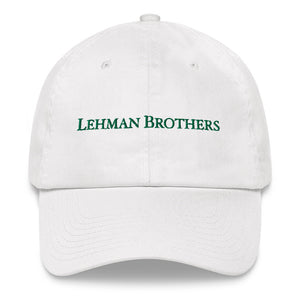 Lehman Brothers Retro White Dad Hat
