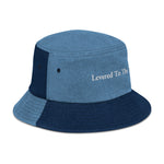 Load image into Gallery viewer, Levered To The Tits - Denim Bucket Hat
