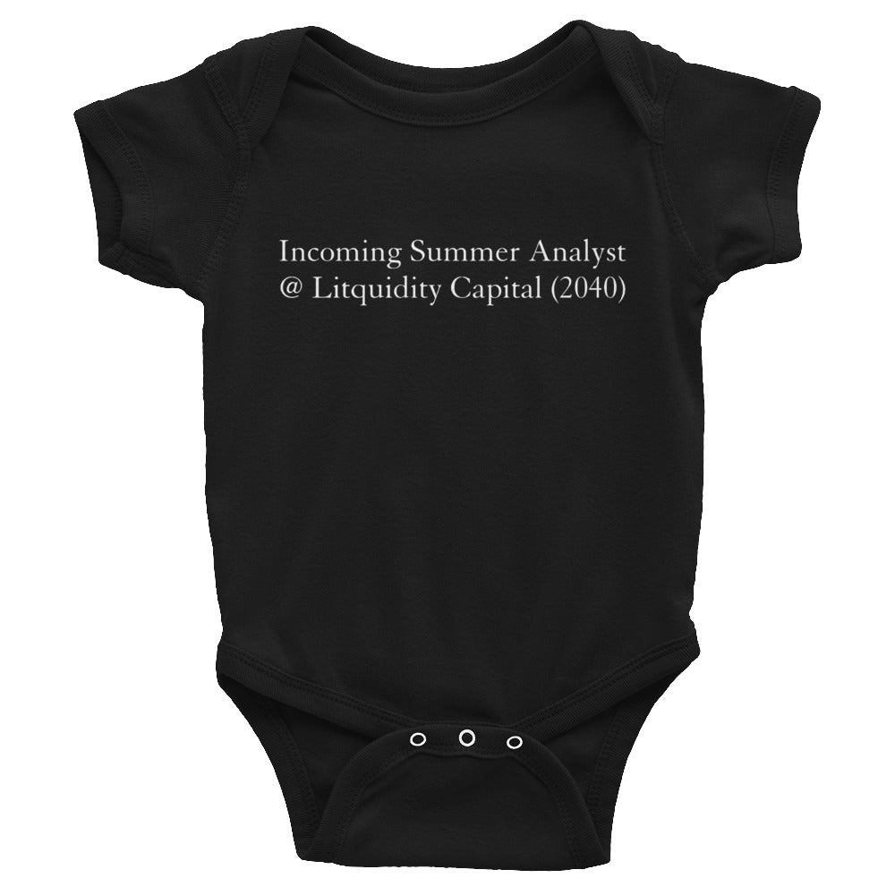Incoming Summer Analyst Baby Suit - Litquidity Capital