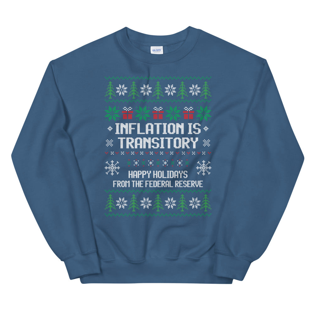 Inflation is Transitory - Ugly Christmas Sweater