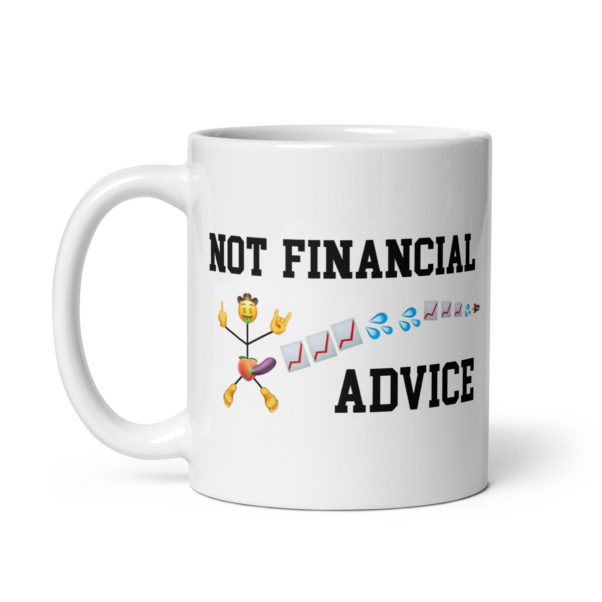 Not Financial Advice Emoji Mug