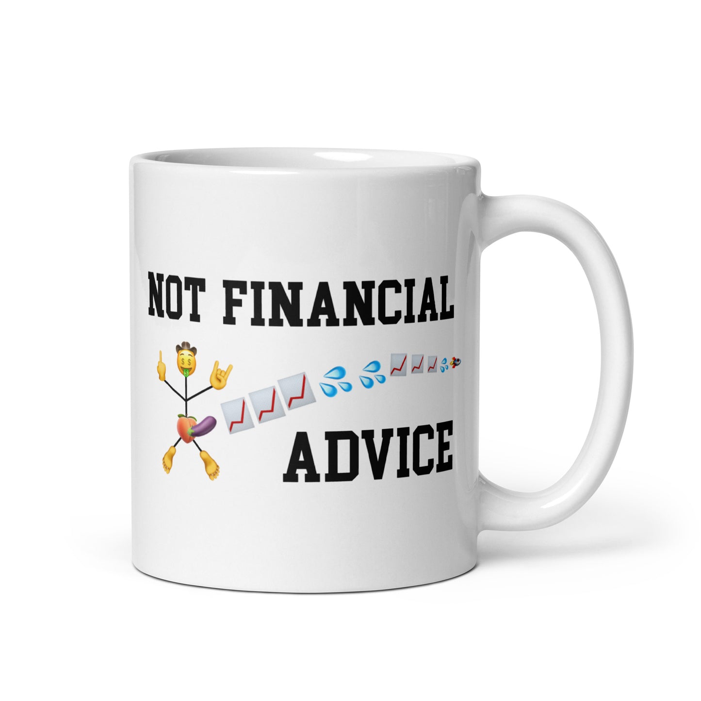 Not Financial Advice Emoji Mug